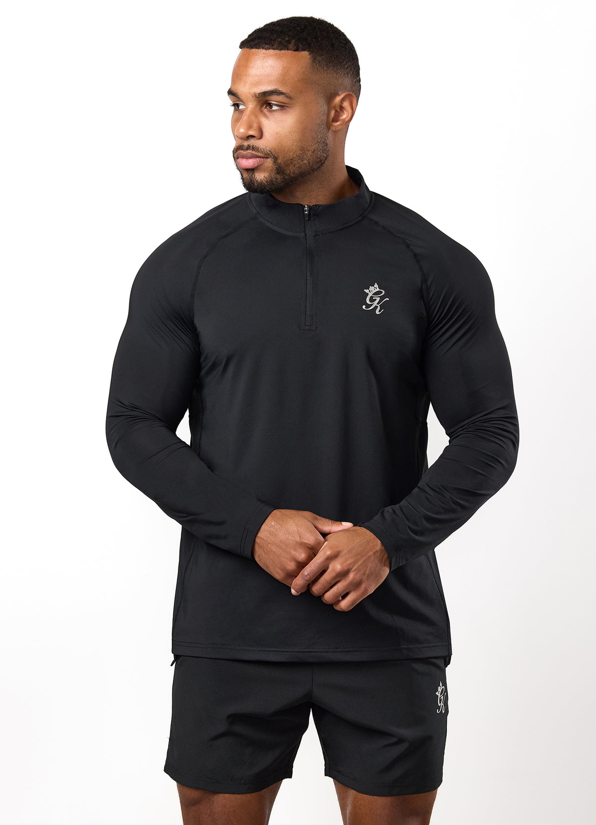 Gym King Energy 1/4 Zip Polar Fleece - Black