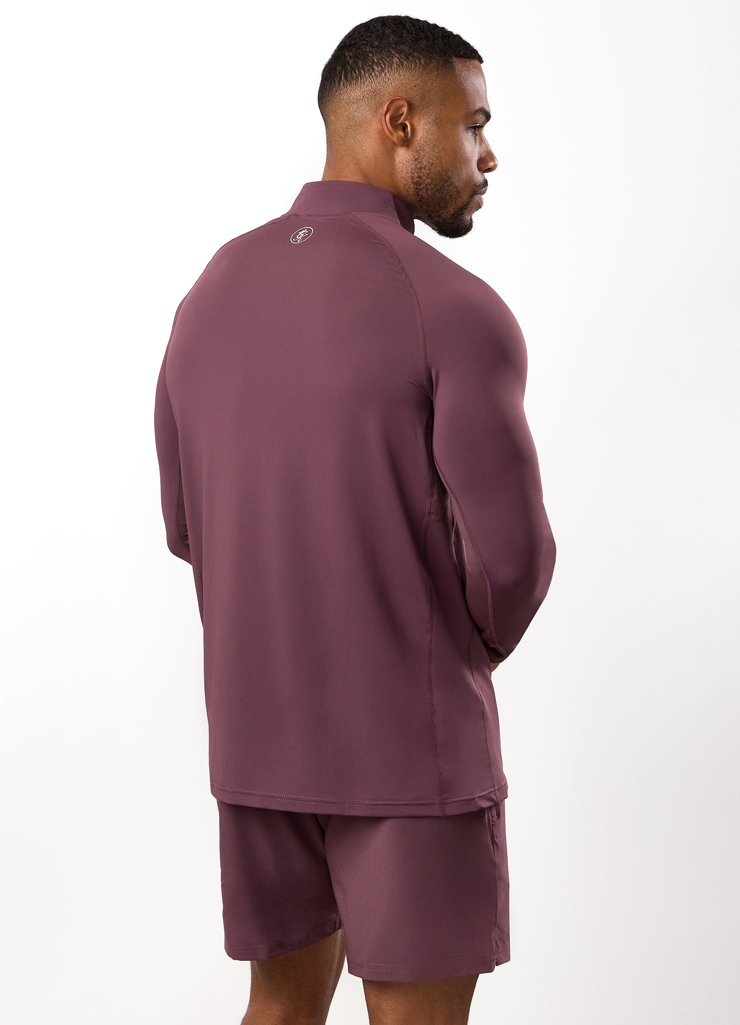 Gym King Energy 1/4 Zip Funnel - Deep Plum