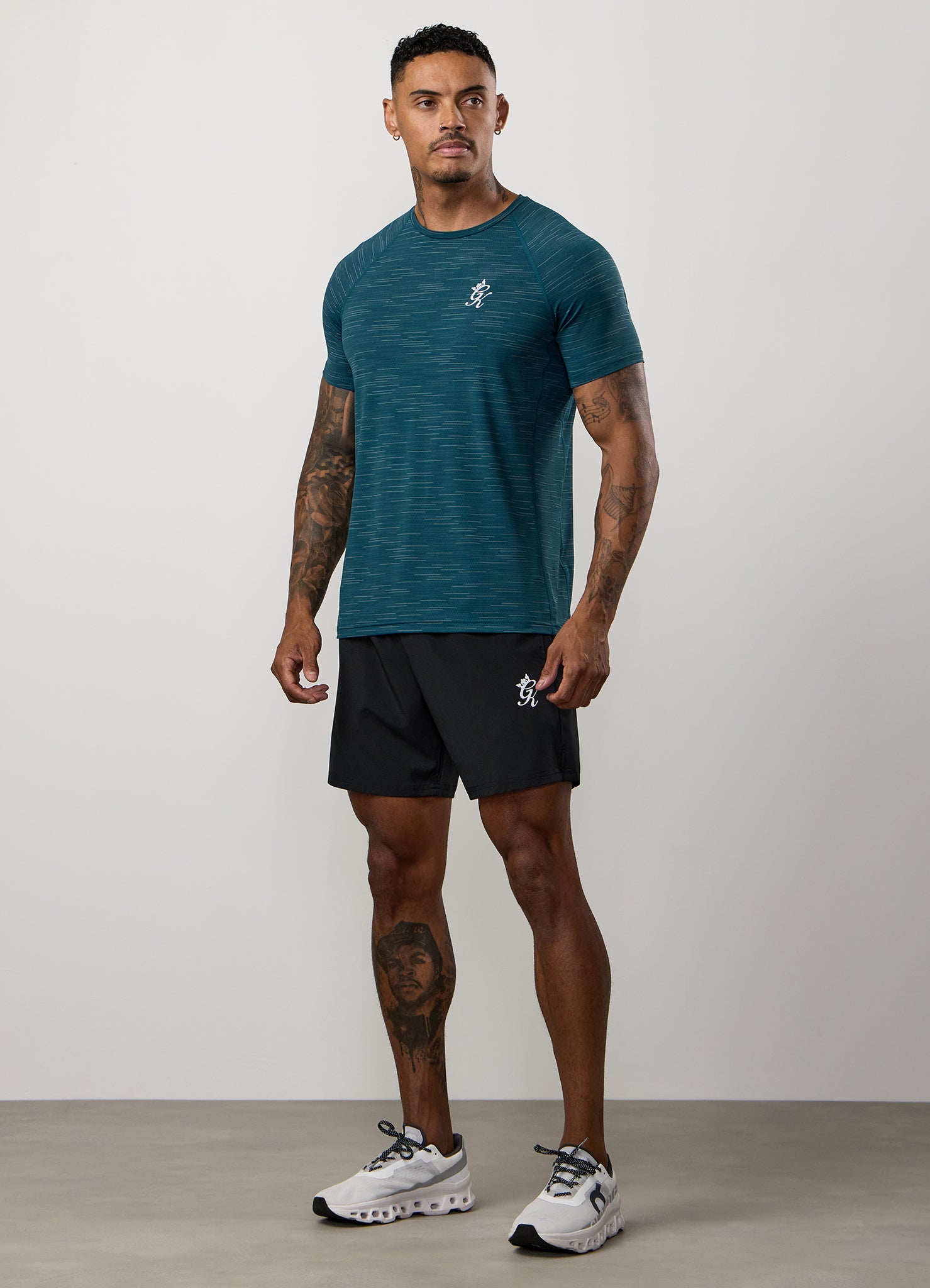 Gym King Energy Grindle Tee - Dark Teal Grindle