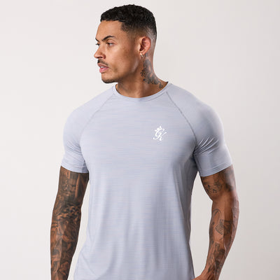 Gym King Energy Grindle T-Shirt - Platinum Grey