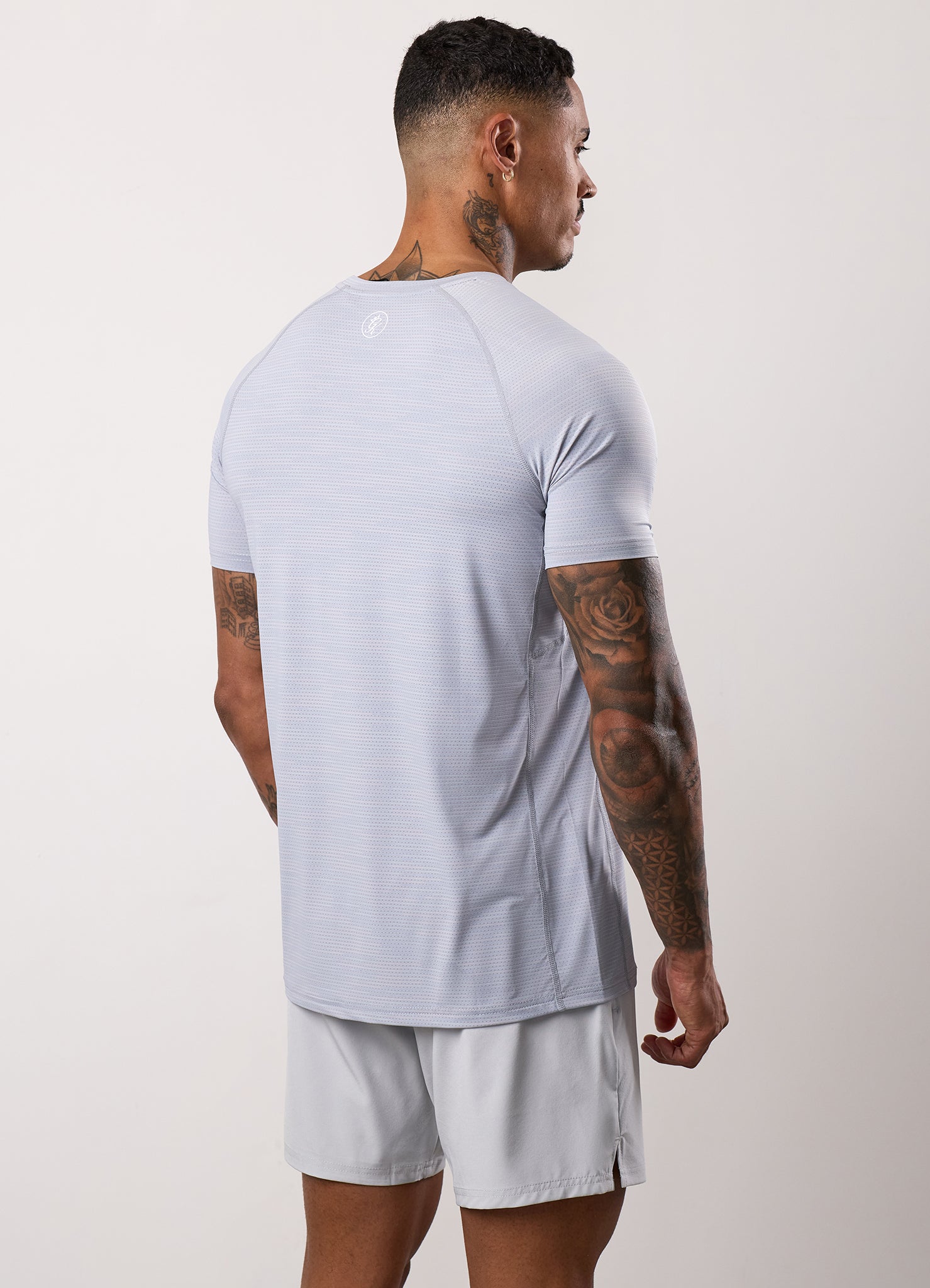 Gym King Energy Grindle Tee - Platinum Grey