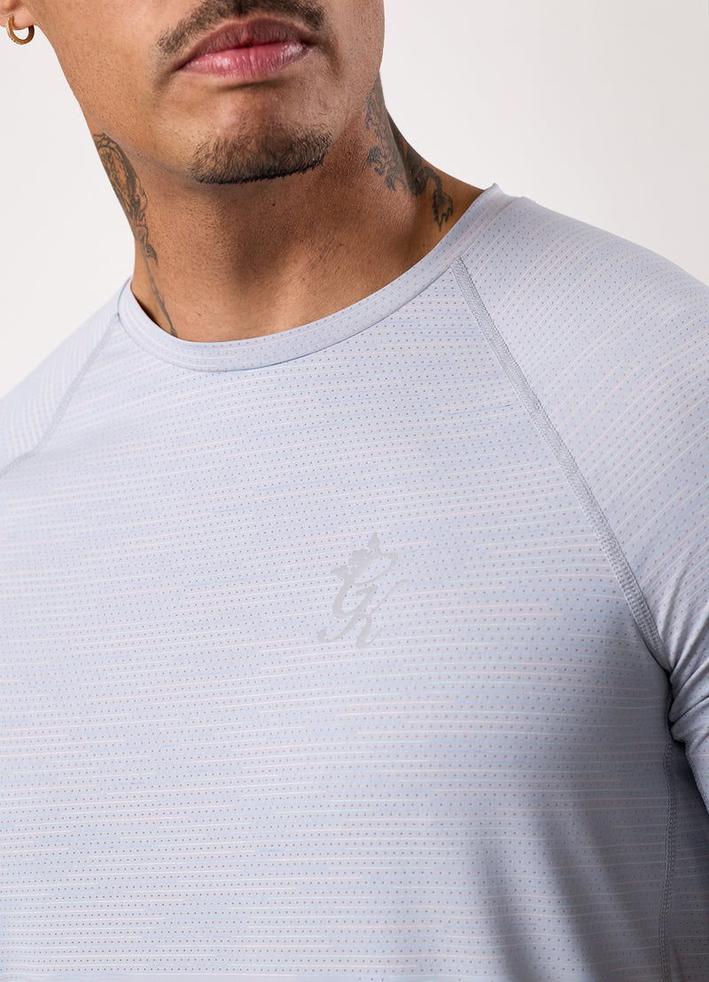 Gym King Energy Grindle Tee - Platinum Grey