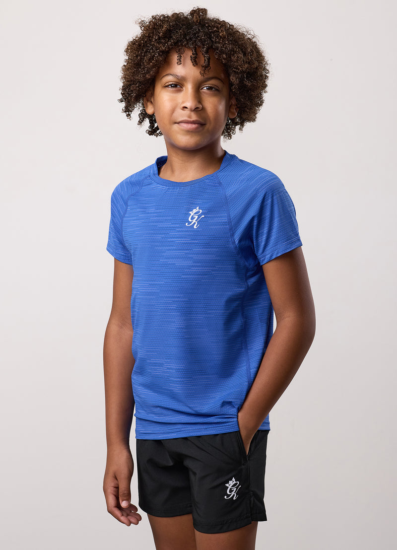 Gym King Kids Energy Grindle Tee - Royal Azure