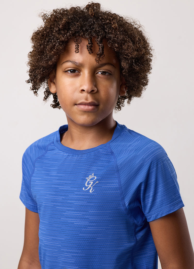 Gym King Kids Energy Grindle Tee - Royal Azure