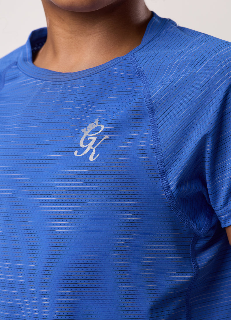 Gym King Kids Energy Grindle Tee - Royal Azure