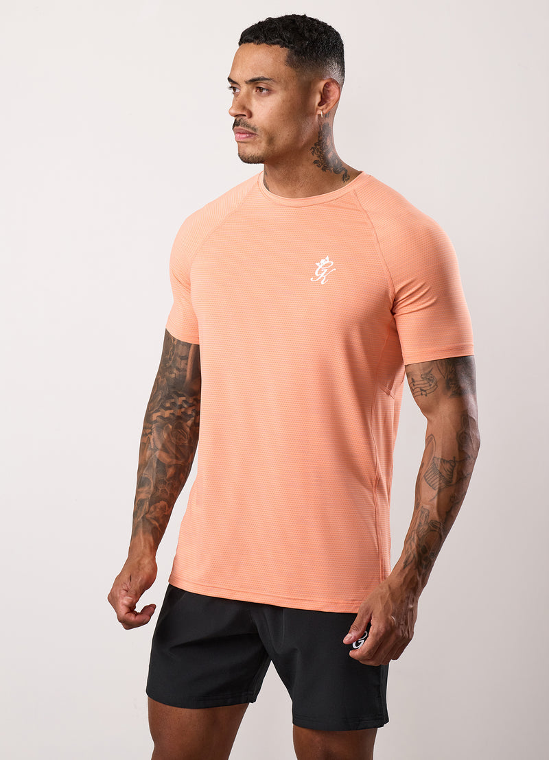 Gym King Energy Grindle Tee - Sunset Coral