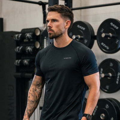 Gym King Energy Linear Tee - Black
