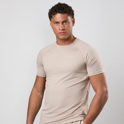 Gym King Energy Linear Tee - Stoneware