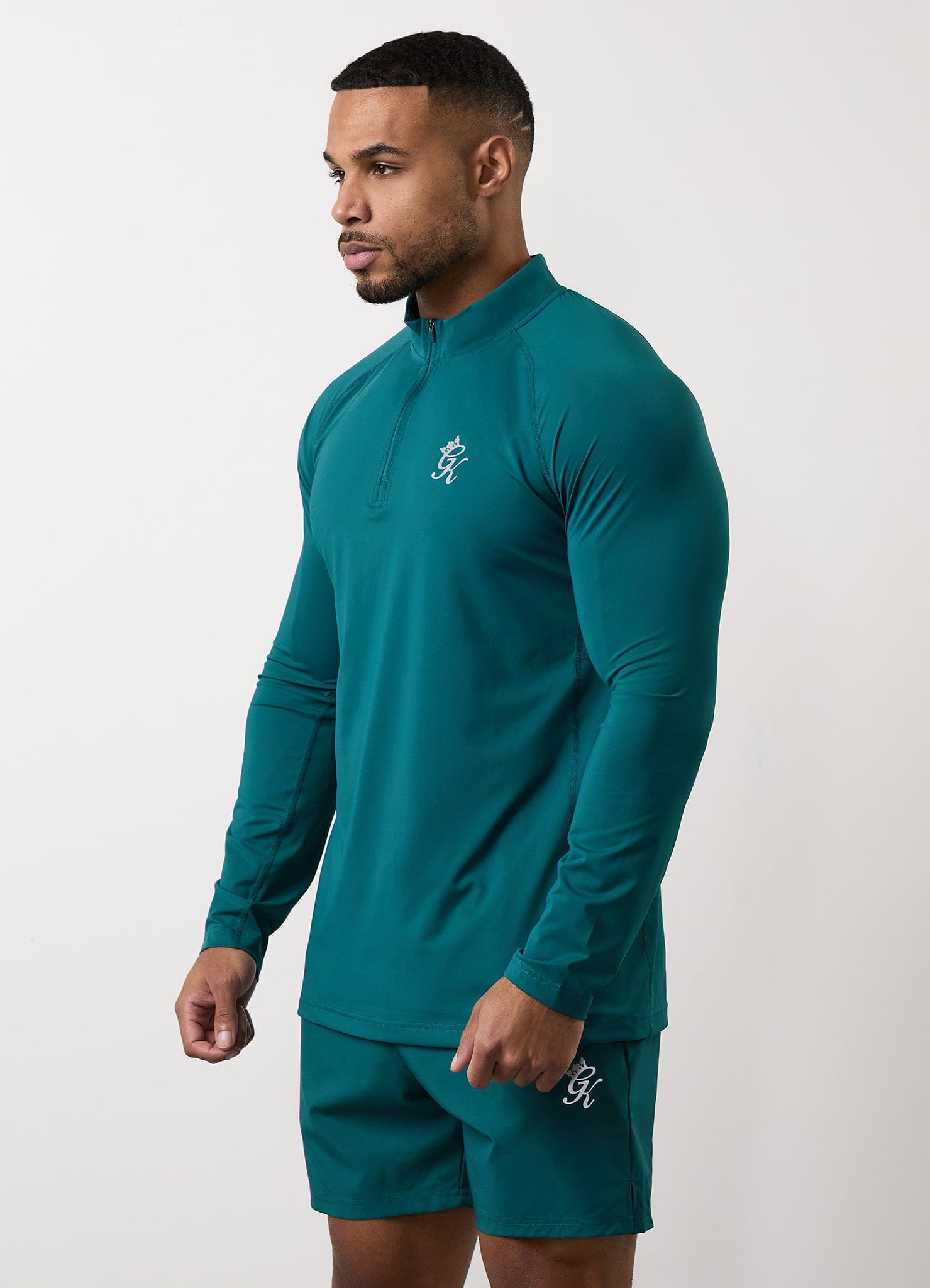 Gym King Energy 1/4 Zip Funnel - Deep Pine