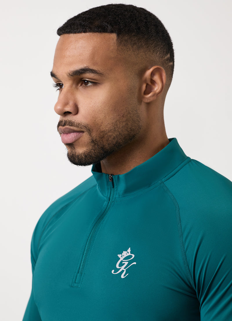 Gym King Energy 1/4 Zip Funnel - Deep Pine