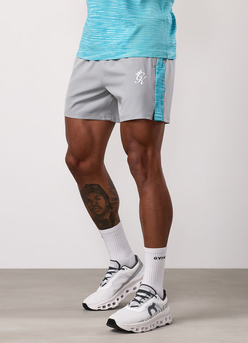 Gym King Energy Space Dye Short - Urban Grey/Ocean Blue Multi