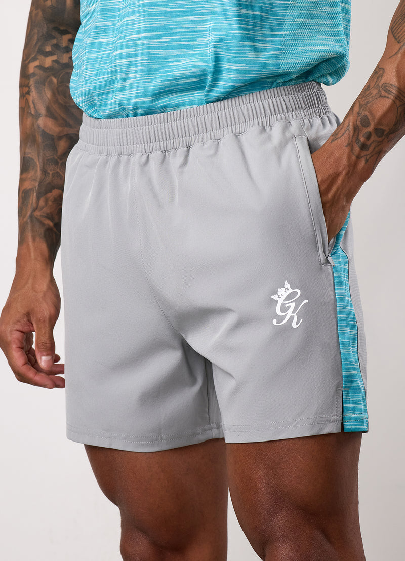 Gym King Energy Space Dye Short - Urban Grey/Ocean Blue Multi