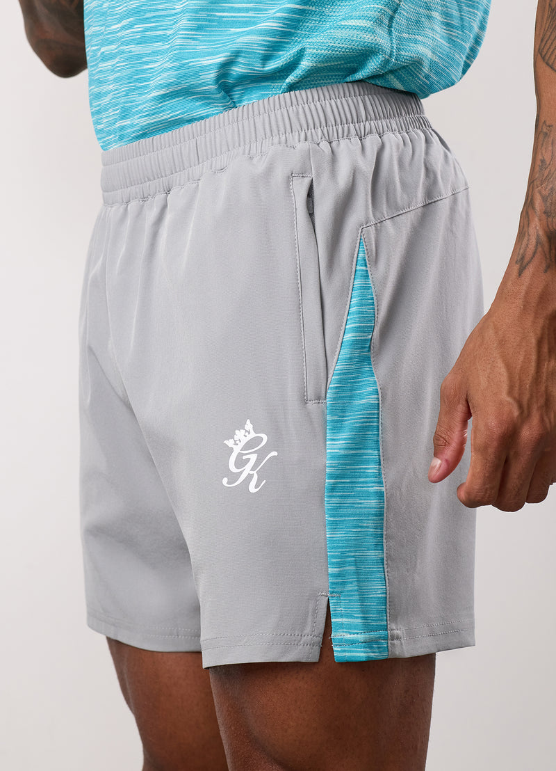 Gym King Energy Space Dye Short - Urban Grey/Ocean Blue Multi