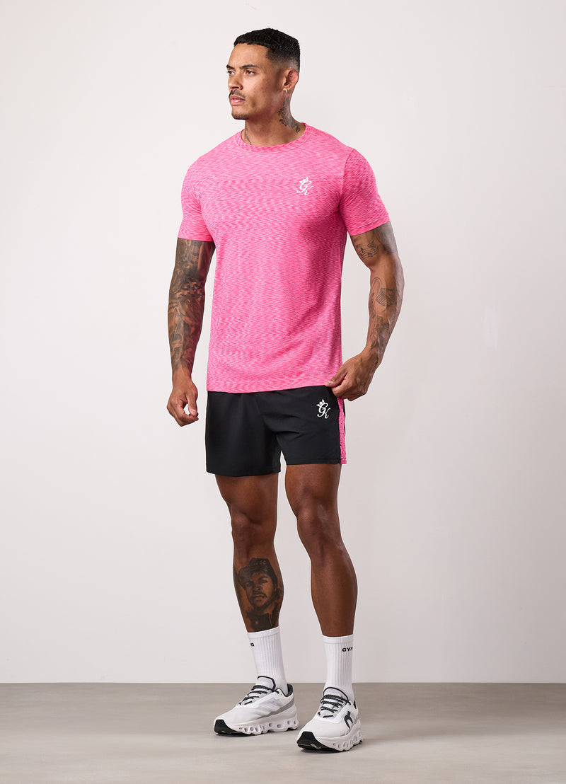 Gym King Energy Space Dye Short - Black/Hot Pink Multi