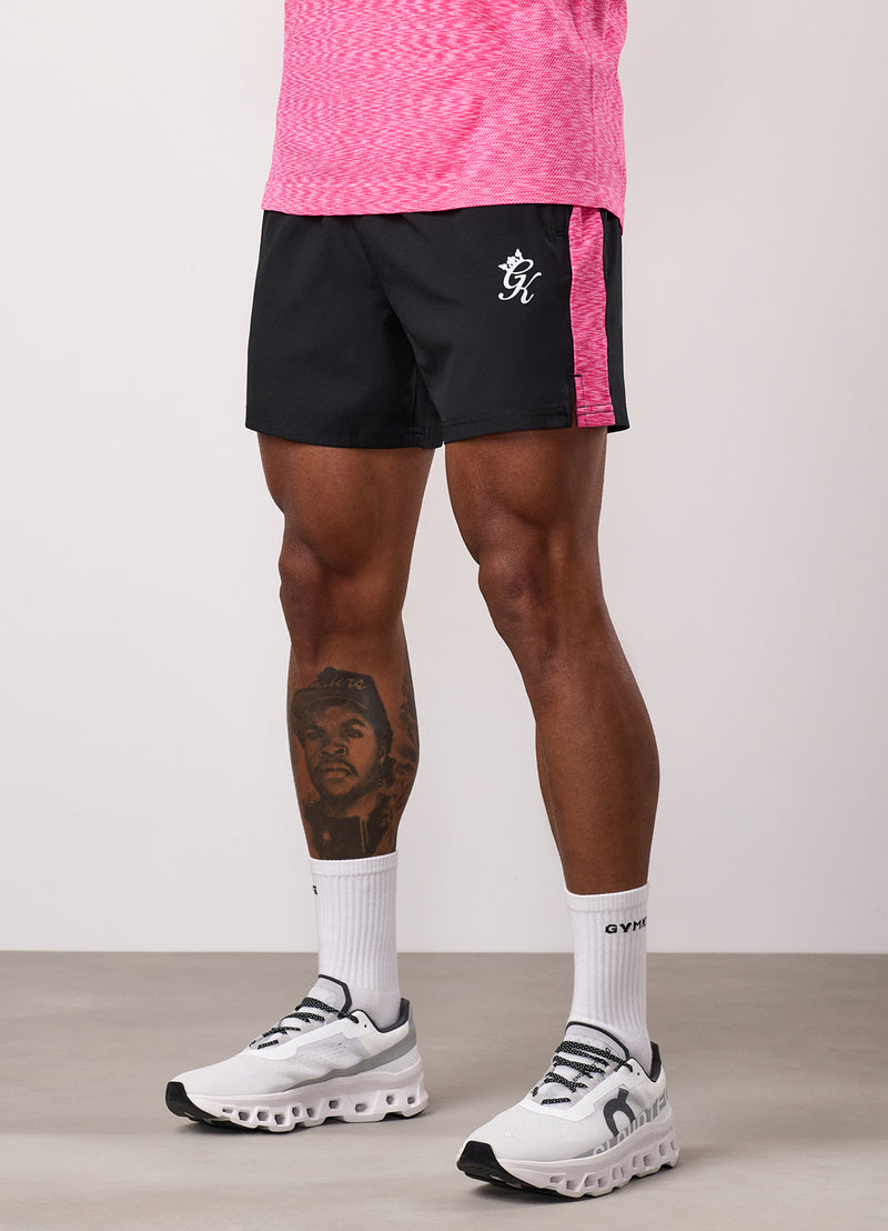 Gym King Energy Space Dye Short - Black/Hot Pink Multi