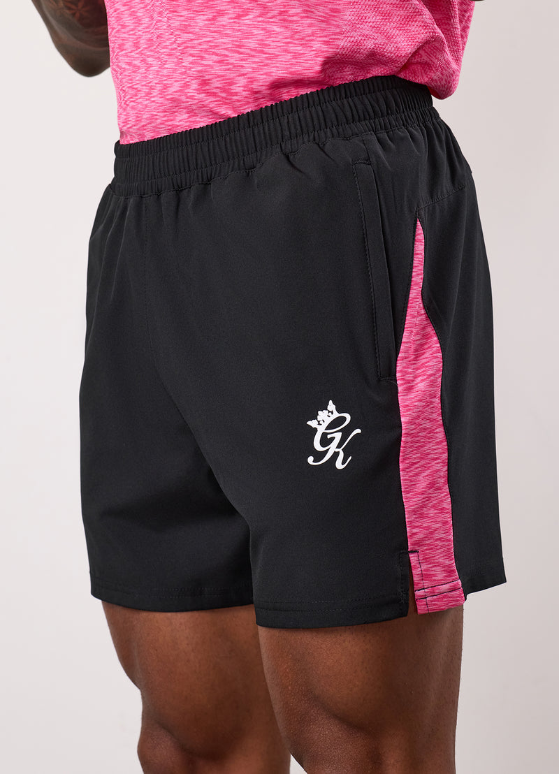 Gym King Energy Space Dye Short - Black/Hot Pink Multi