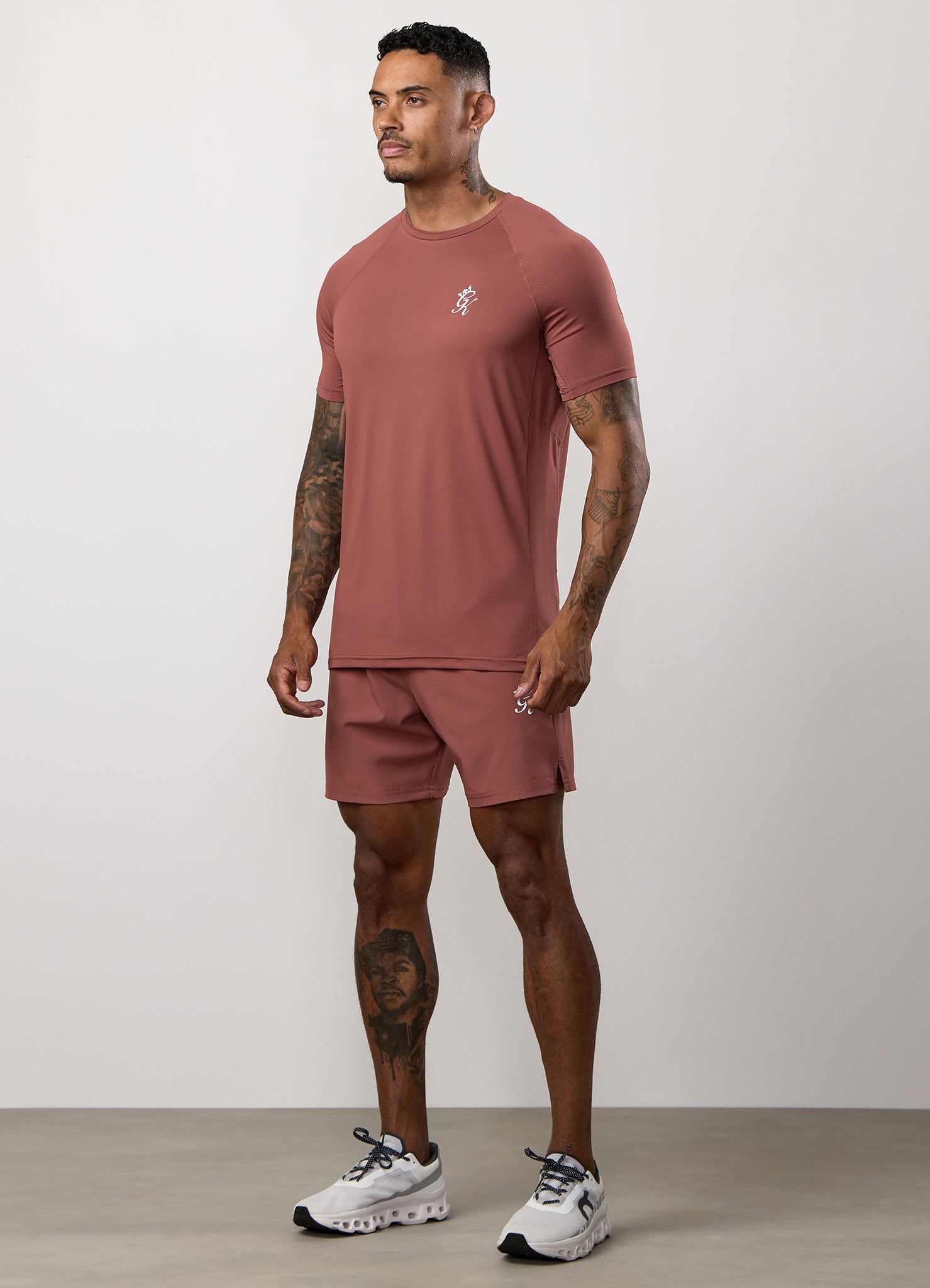Gym King Energy Tee - Rust Red