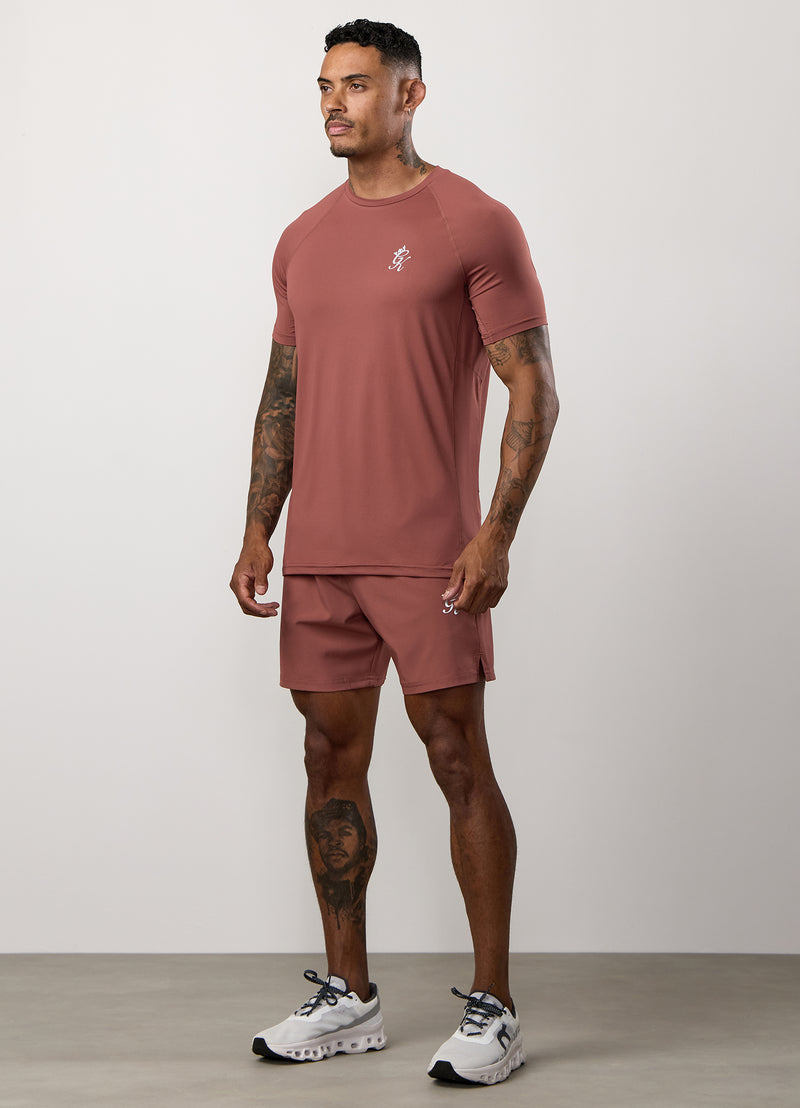 Gym King Energy Tee - Rust Red