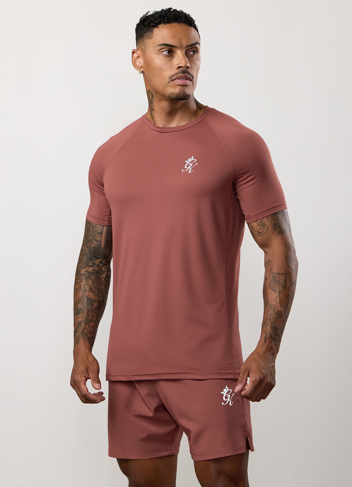 Gym King Energy Tee - Rust Red