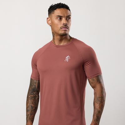 Gym King Energy Tee - Rust Red