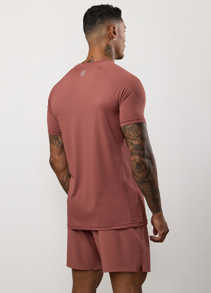 Gym King Energy Tee - Rust Red