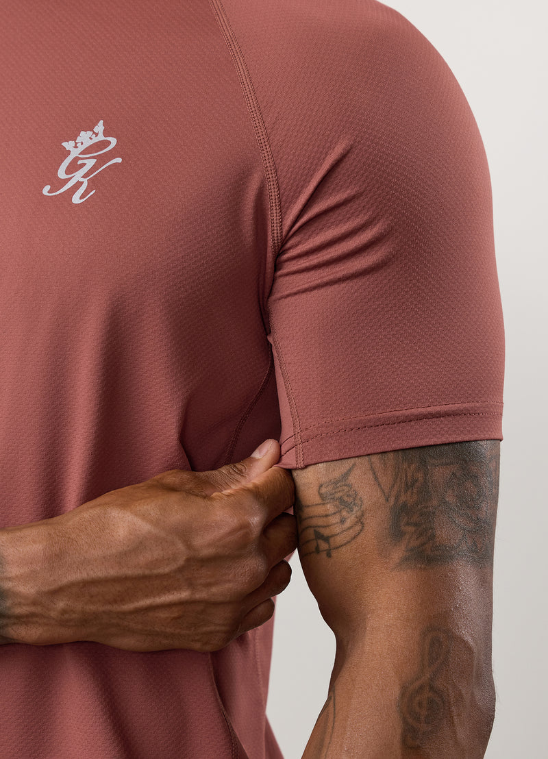 Gym King Energy Tee - Rust Red