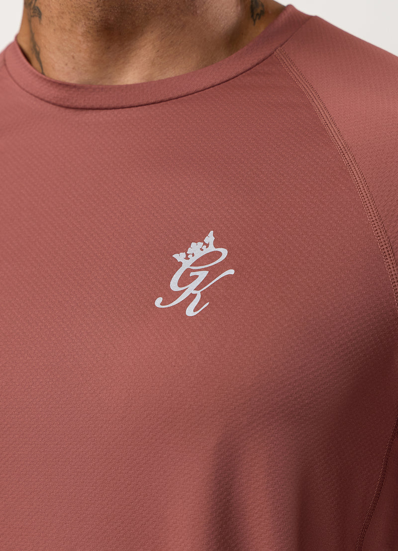 Gym King Energy Tee - Rust Red