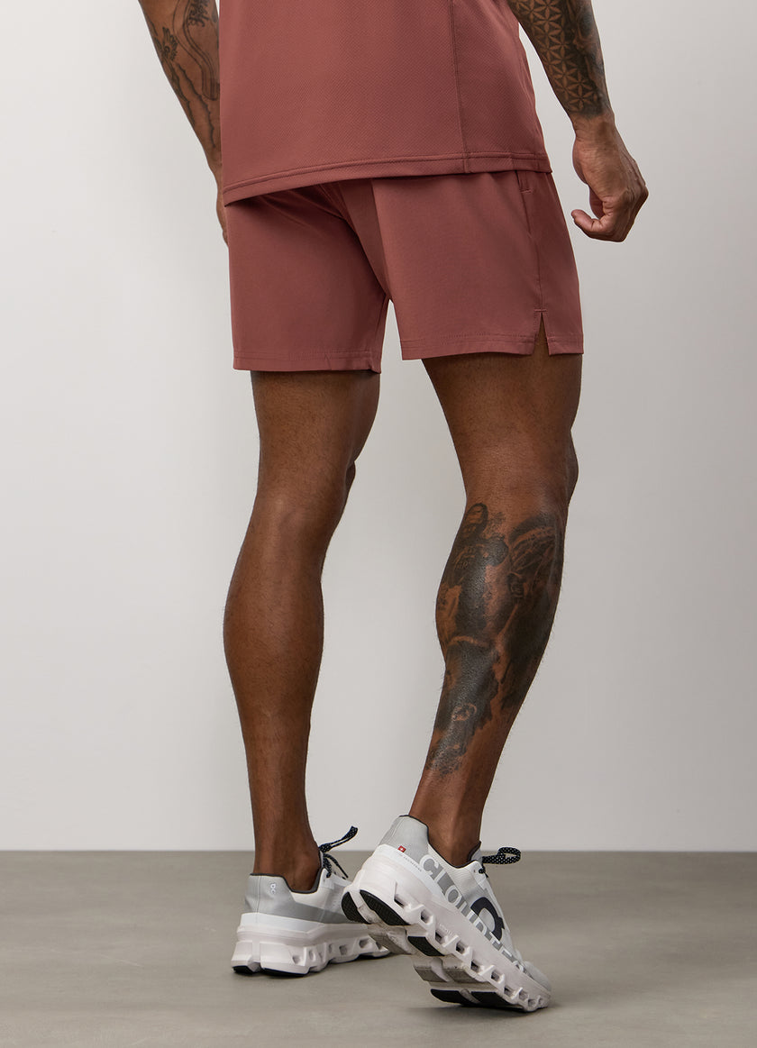 Gym King Energy 6" Short - Rust Red