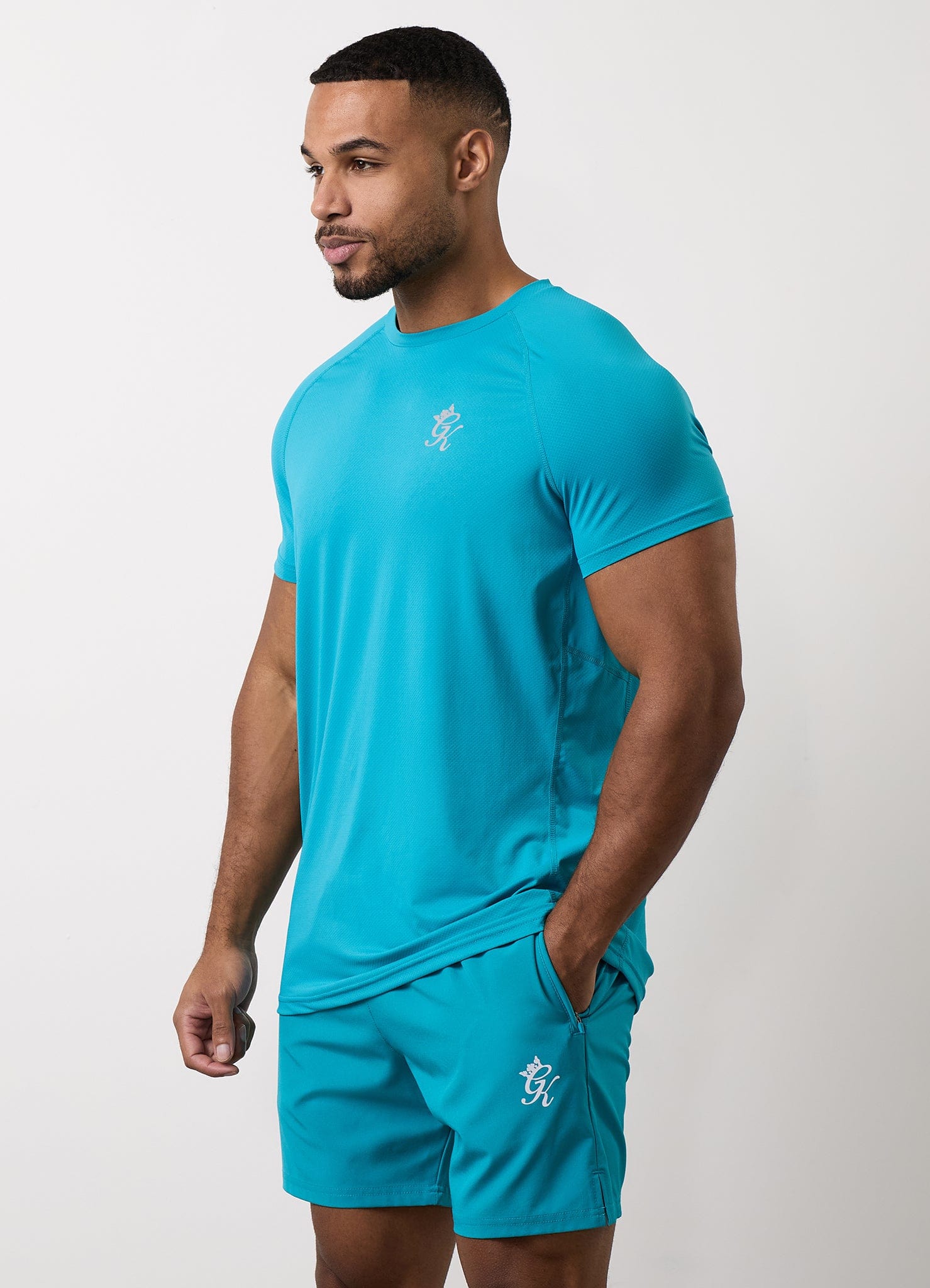 Gym King Energy Tee - Ocean Teal