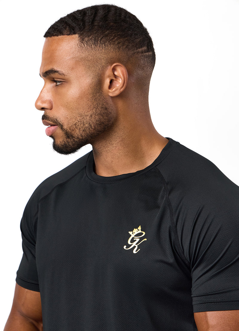 Gym King Energy Tee - Black/Gold
