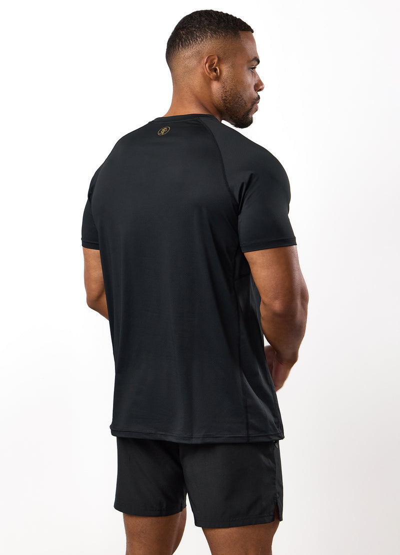 Gym King Energy Tee - Black/Gold
