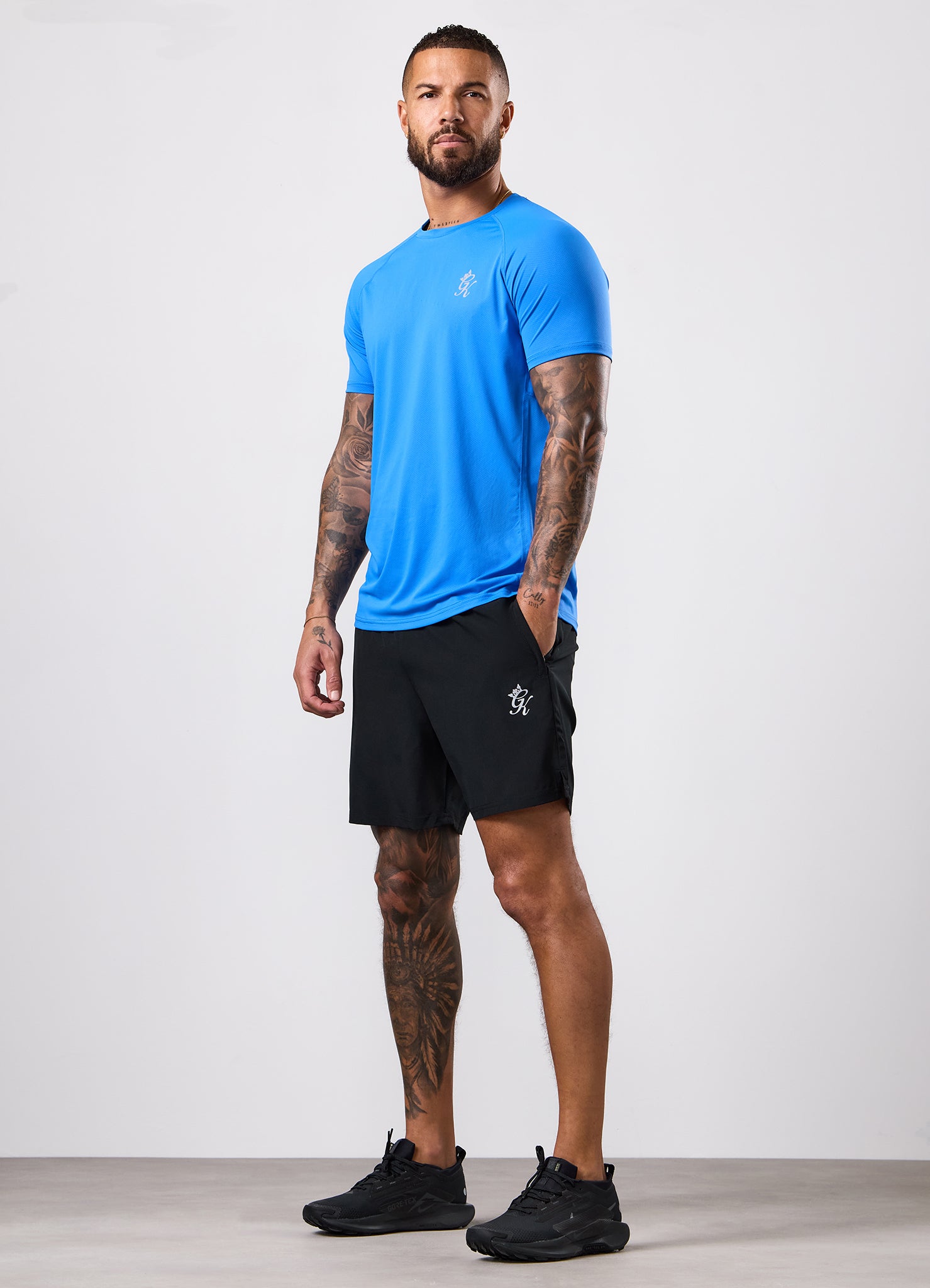 Gym King Energy Tee - Blue Surge