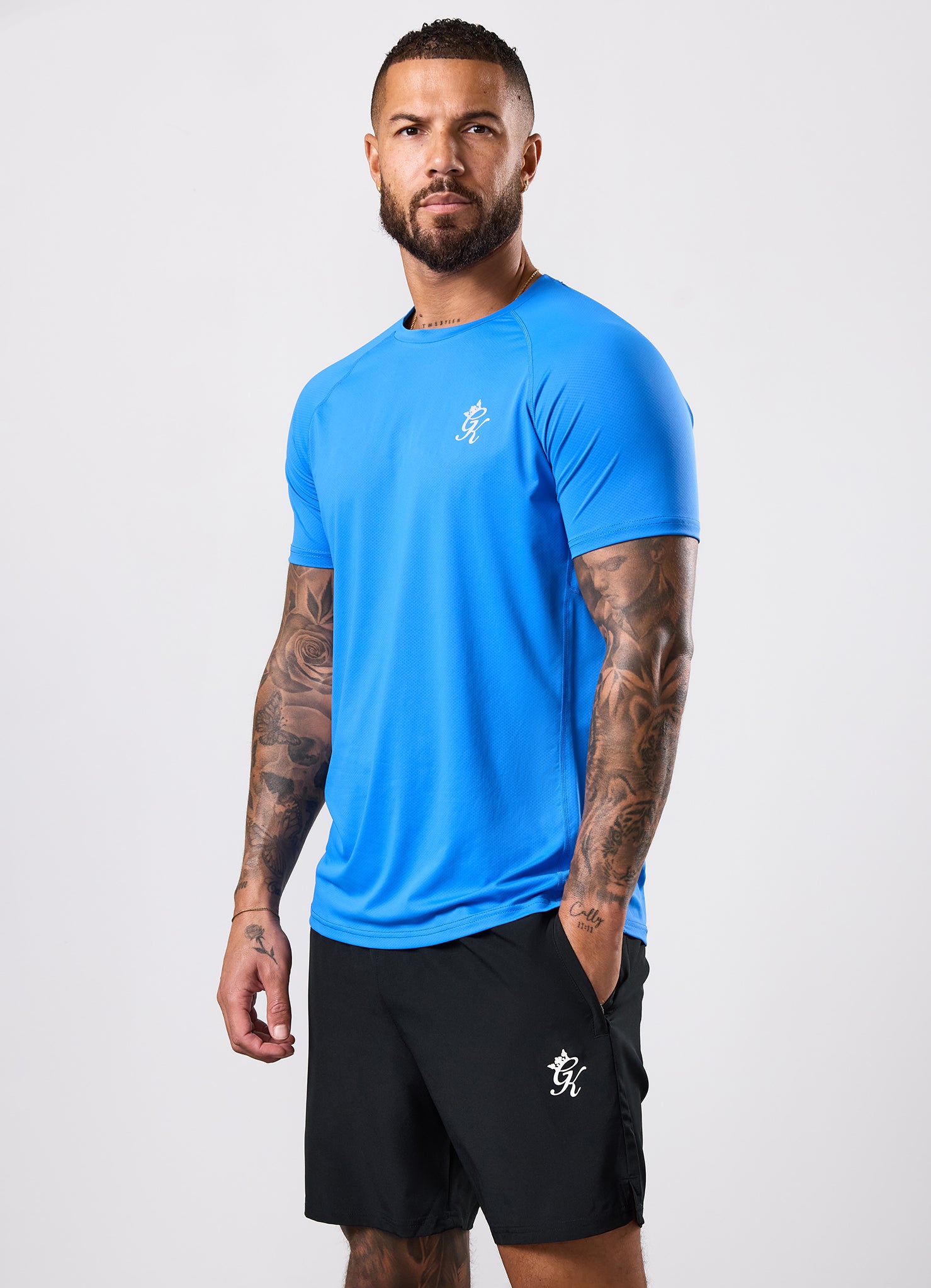 Gym King Energy Tee - Blue Surge
