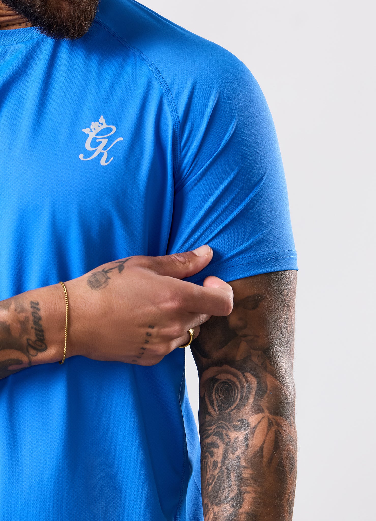 Gym King Energy Tee - Blue Surge