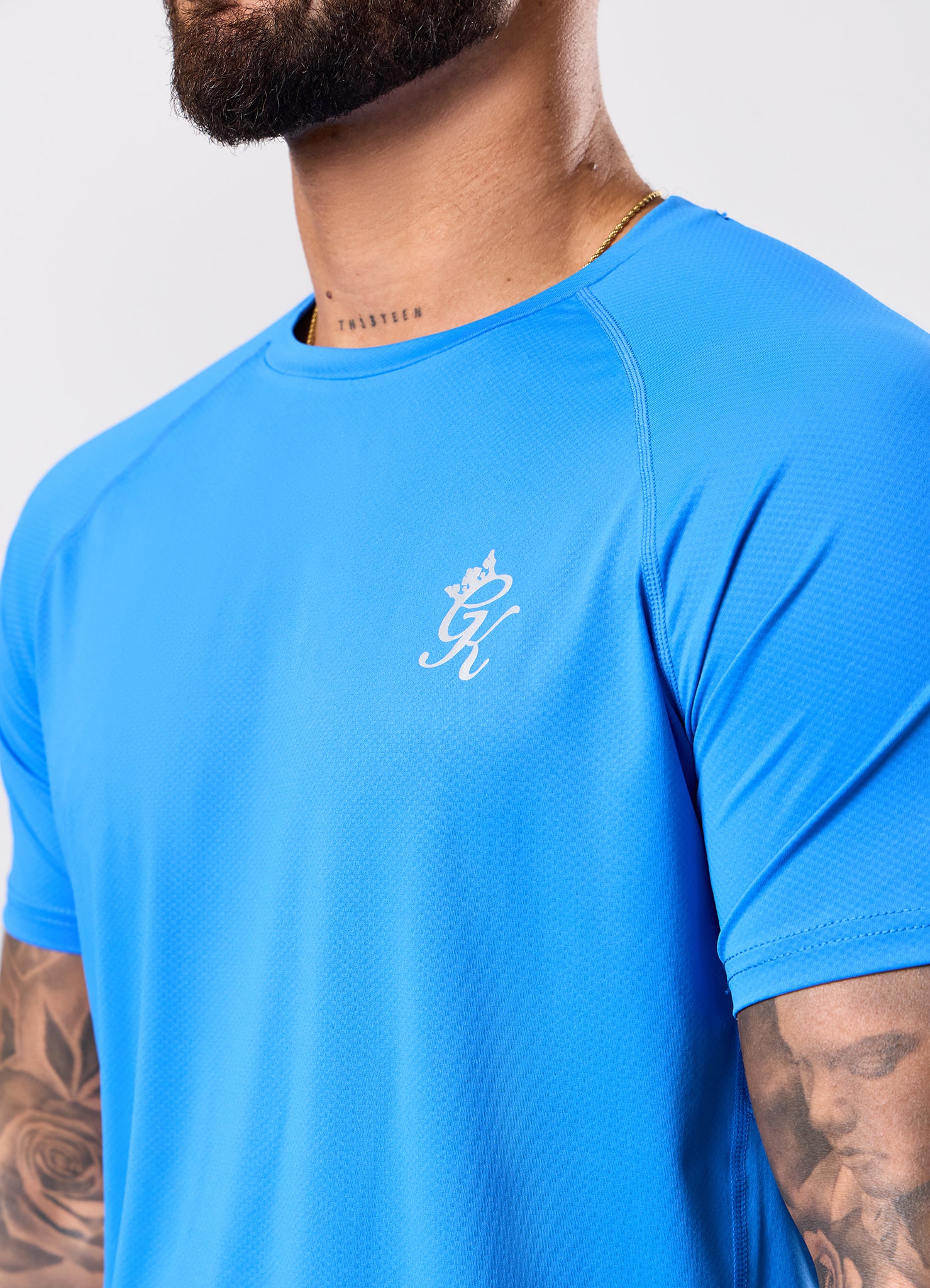 Gym King Energy Tee - Blue Surge