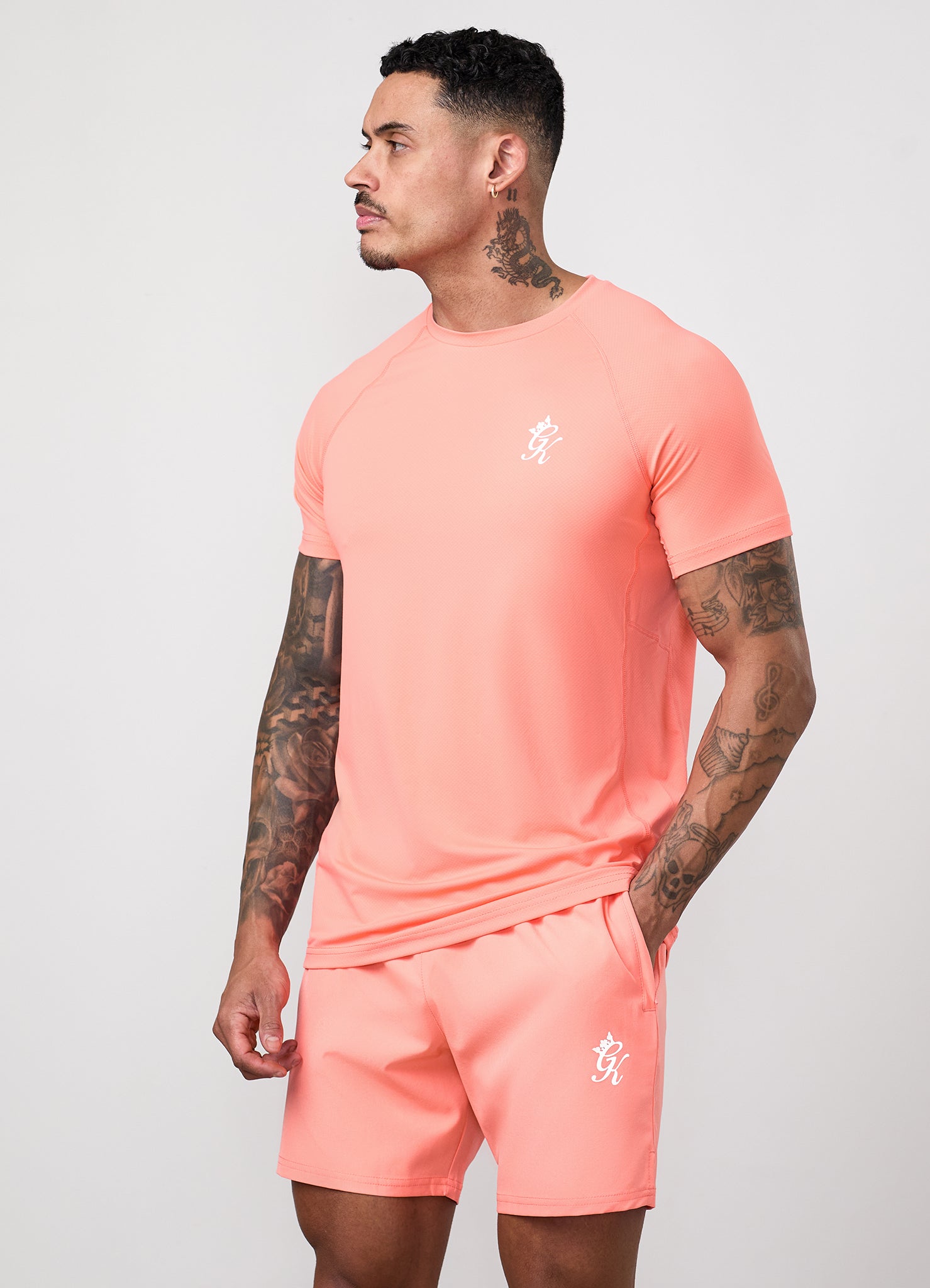 Gym King Energy Tee - Coral Dust