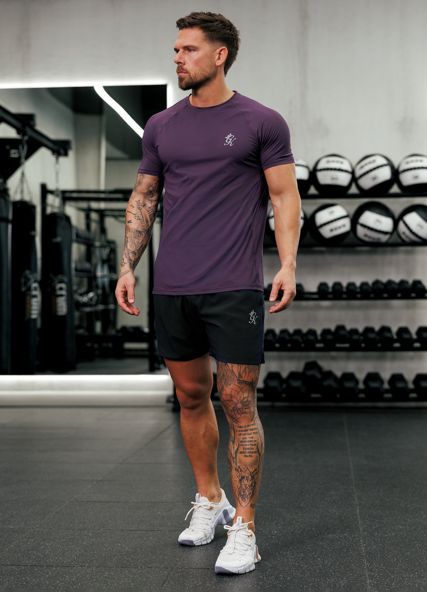 Gym King Energy Tee - Deep Purple