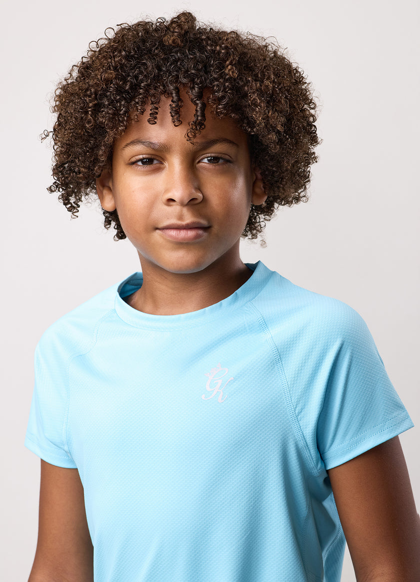 Gym King Kids Energy Tee - Ibiza Blue