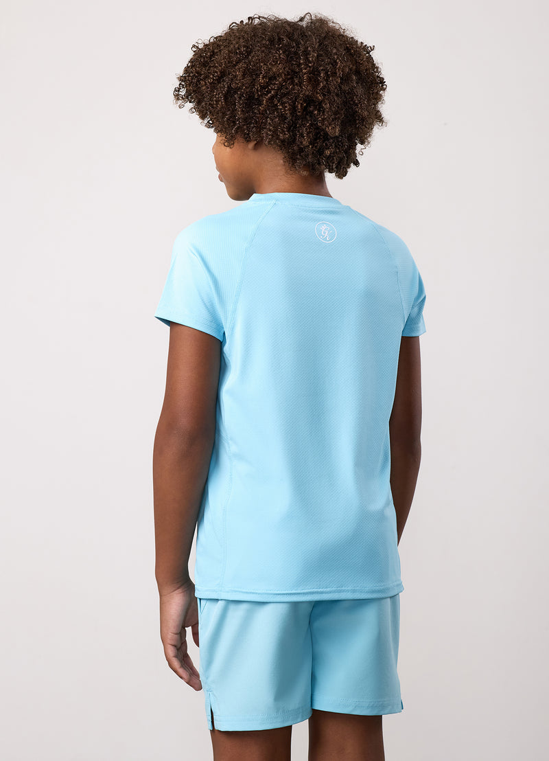 Gym King Kids Energy Tee - Ibiza Blue