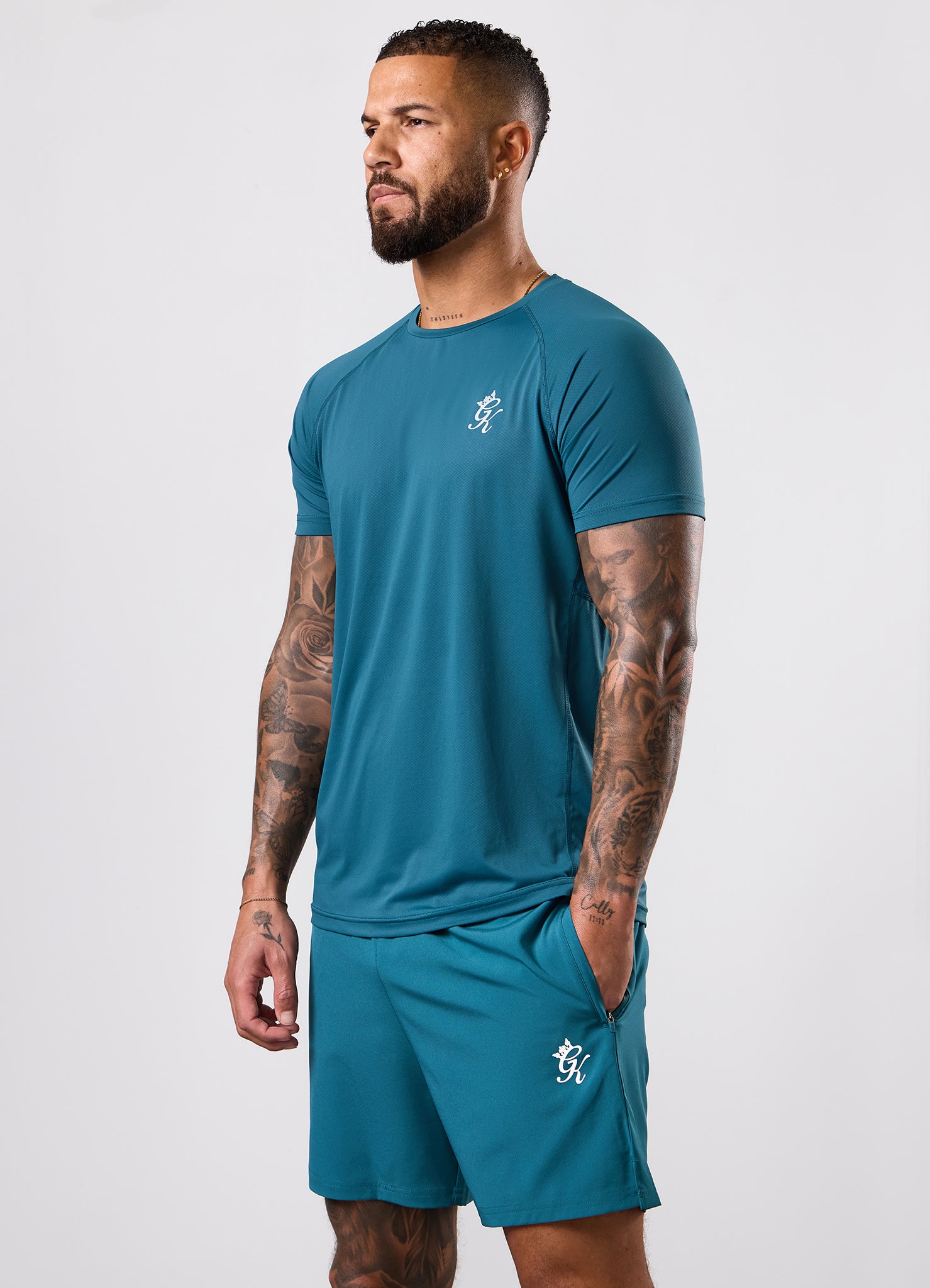 Gym King Energy Tee - Storm Teal