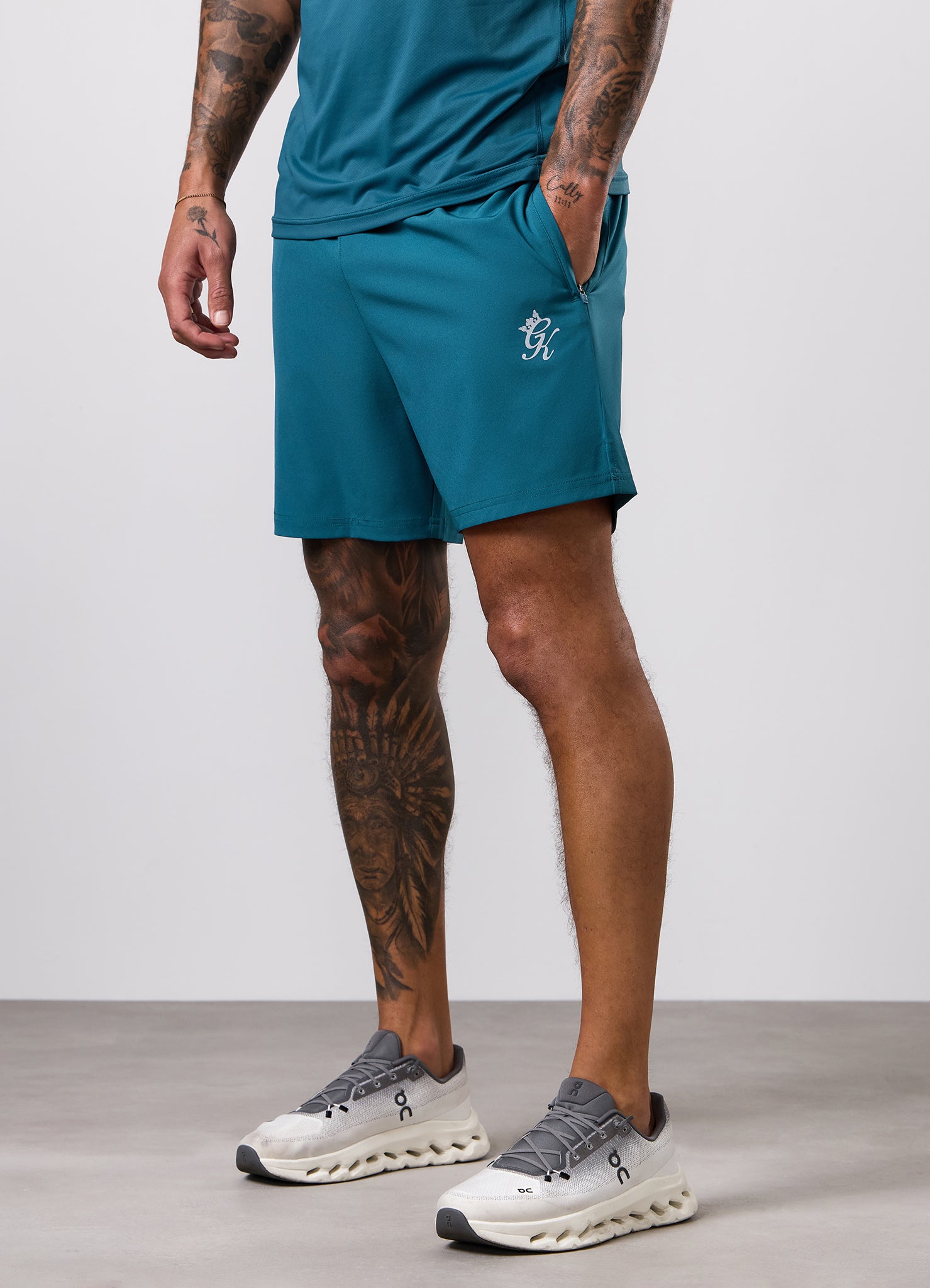 Gym King Energy Short - Storm Teal