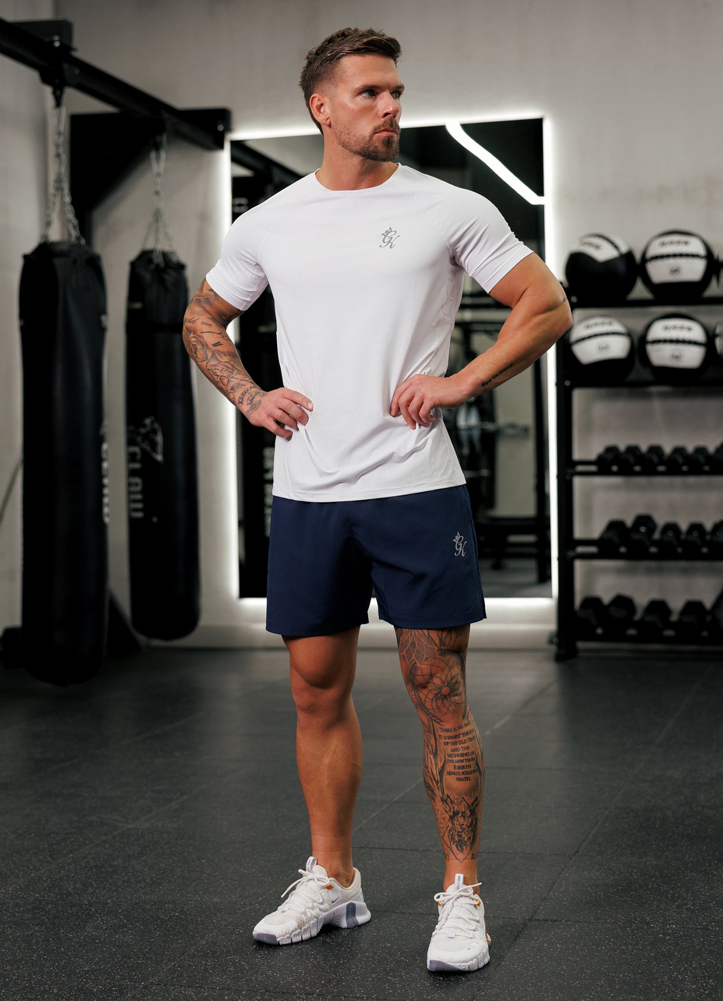 Gym King Energy Tee - White