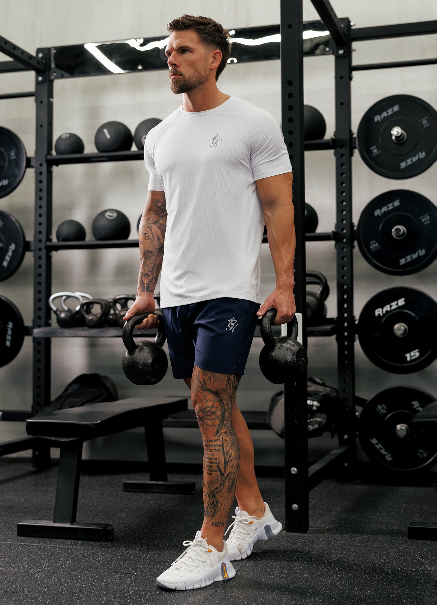 Gym King Energy Tee - White