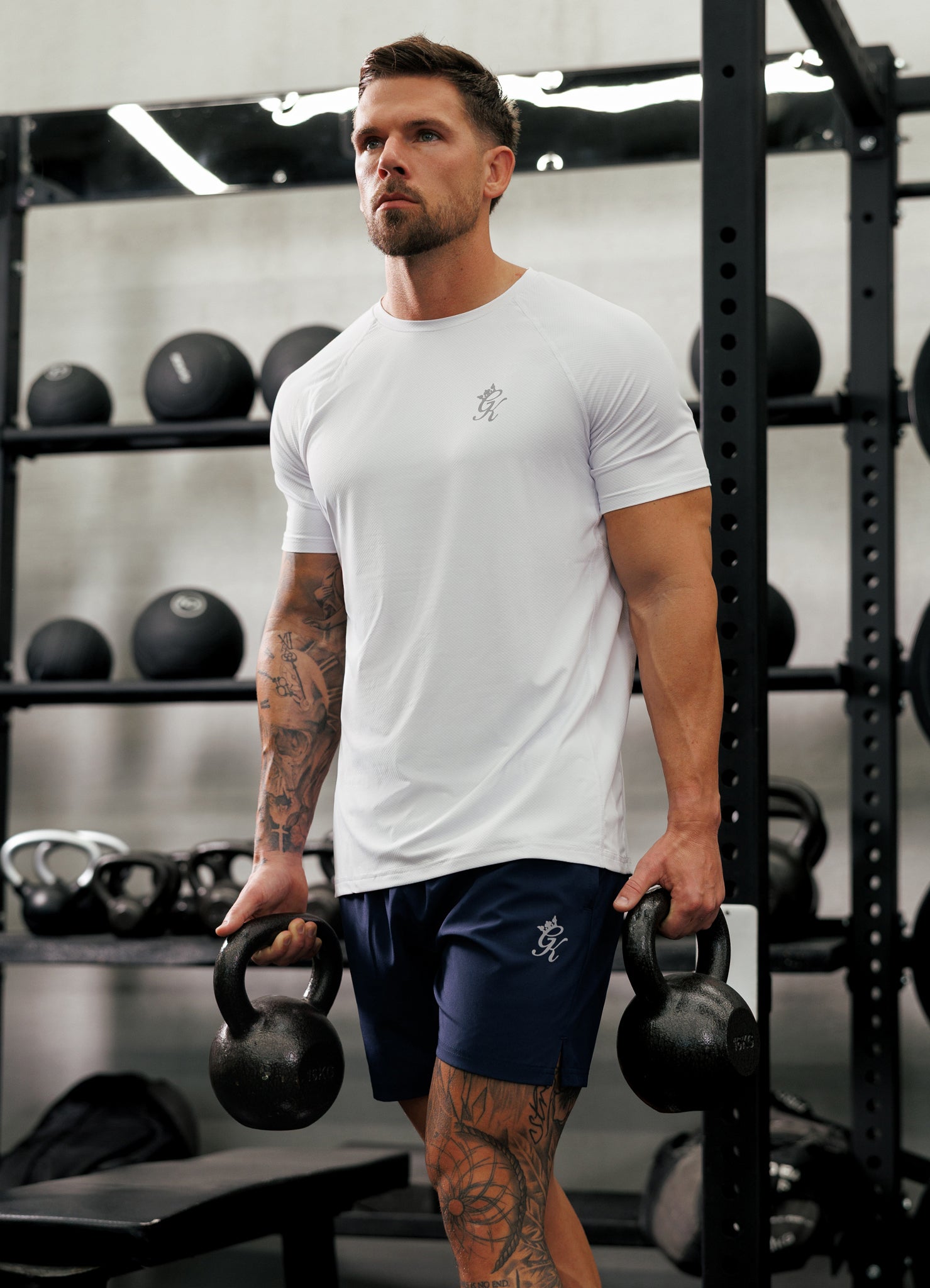 Gym King Energy Tee - White