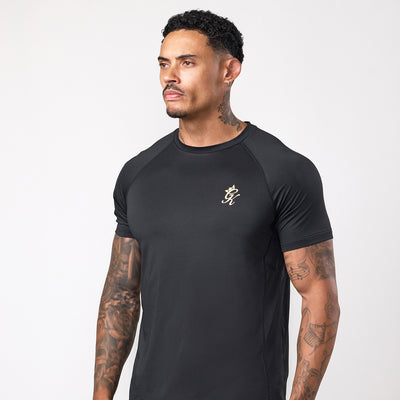 Gym King Energy T-Shirt - Black/Gold
