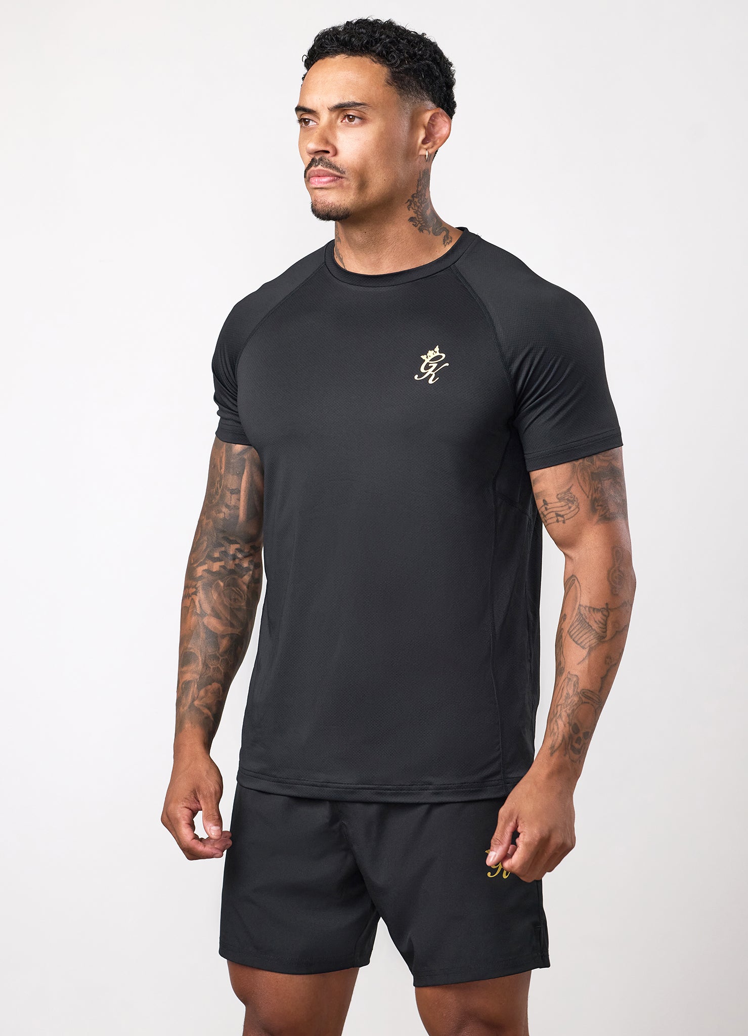 Gym King Energy T-Shirt - Black/Gold