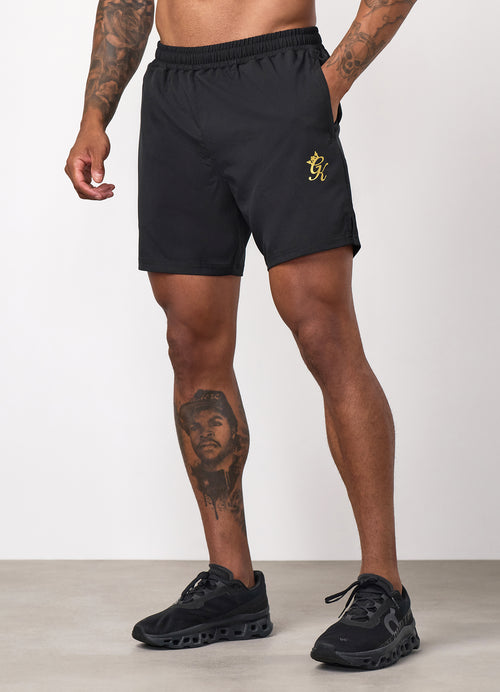 Gym King Energy Short - 6” - Black/Gold