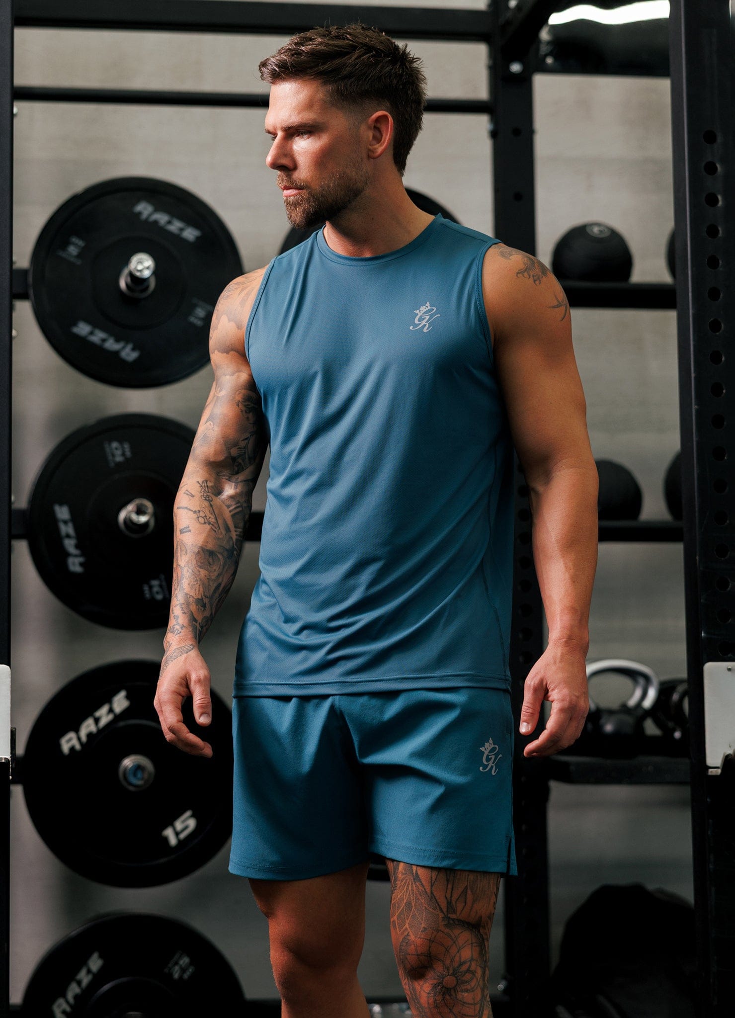 Gym King Energy Vest - Storm Teal