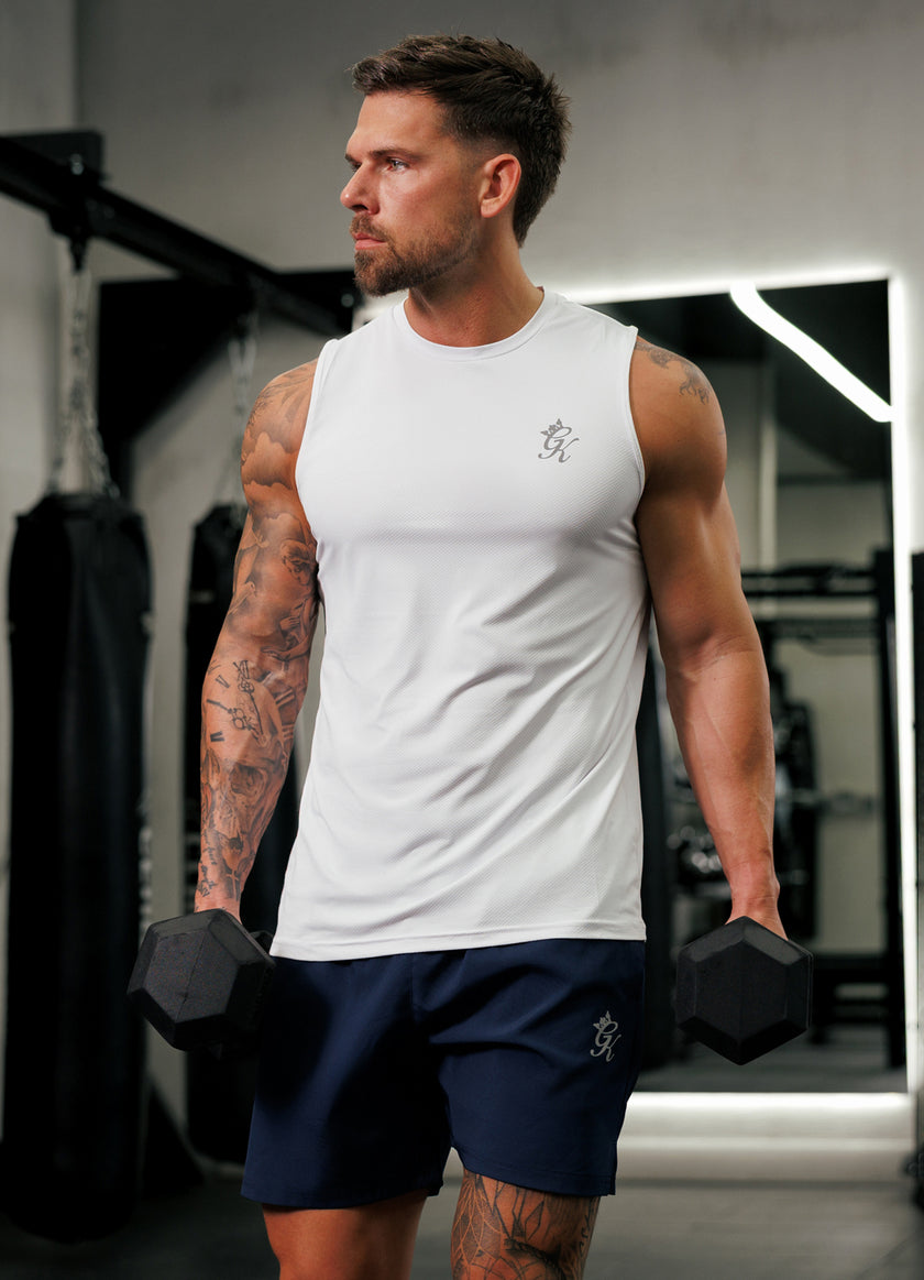 Gym King Energy Vest - White