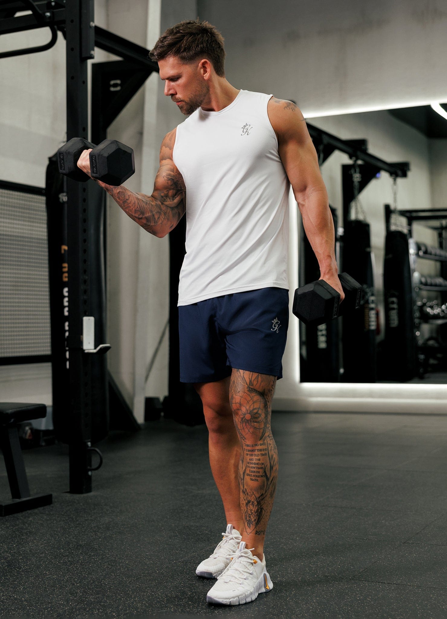 Gym King Energy Vest - White